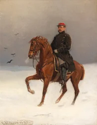 Berittener Soldat